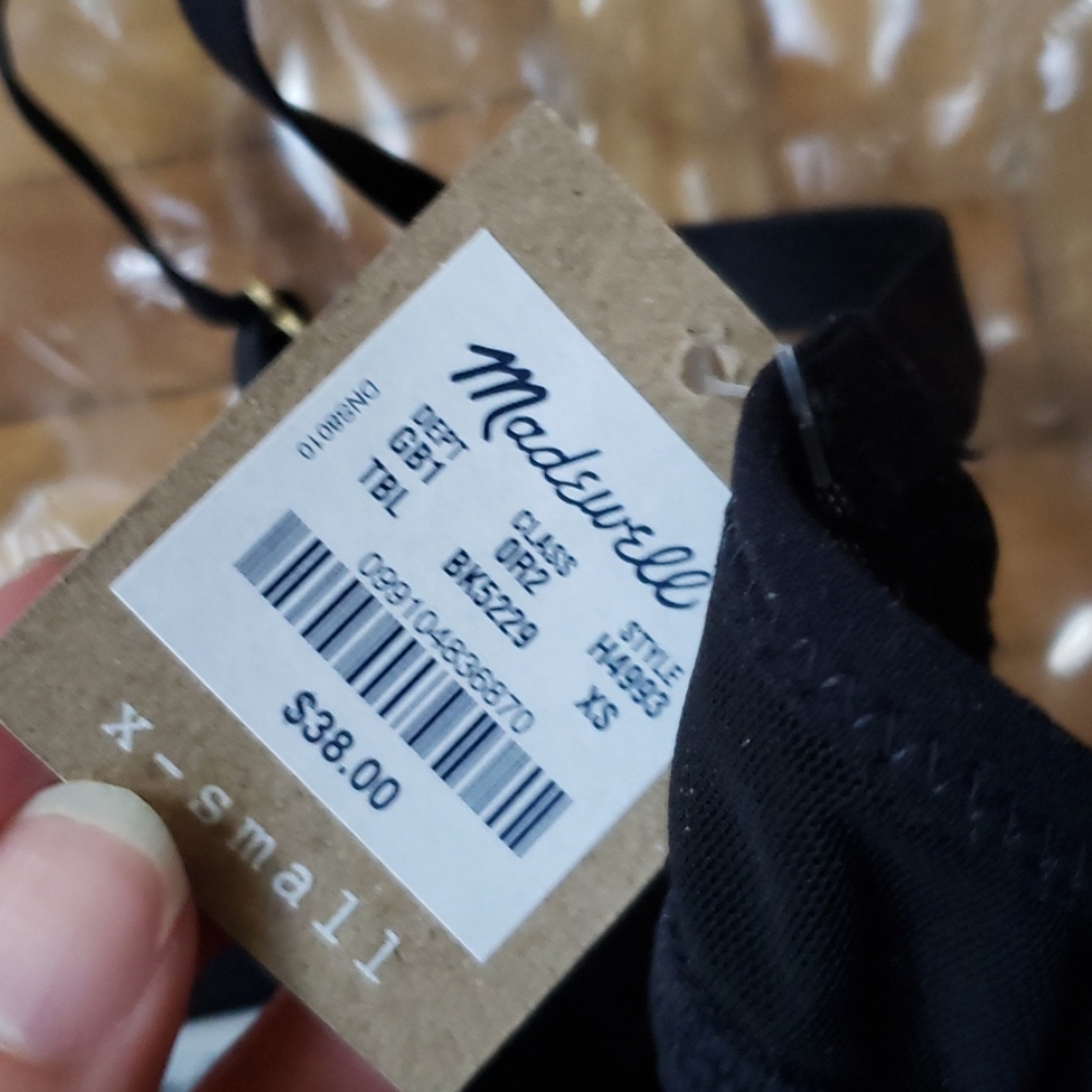 Nwt! Madewell Mesh-Trimmed Sammie Bralette - Picture 3 of 6